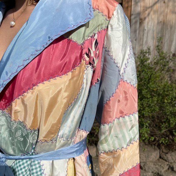 The Ludlow Shop Vintage Handmade Embroidered Quilt Coat - Picture 5 of 12